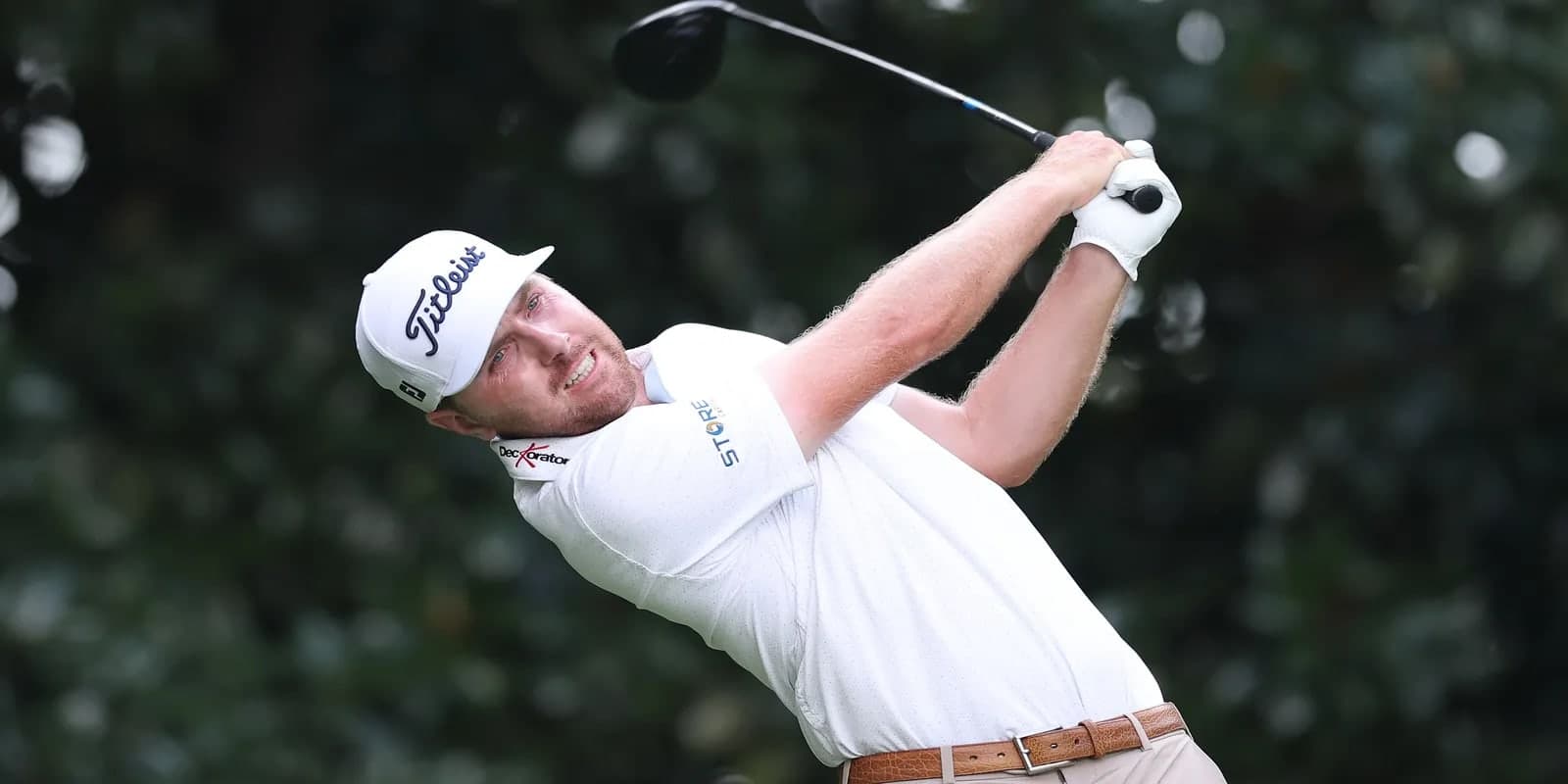Ryan Gerard mid-swing during the Tour Championship at East Lake
